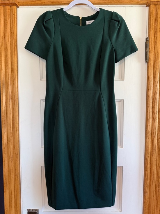 Calvin Klein Dresses & Skirts - Calvin Klein Emerald Green Short-Sleeve Sheath Dress